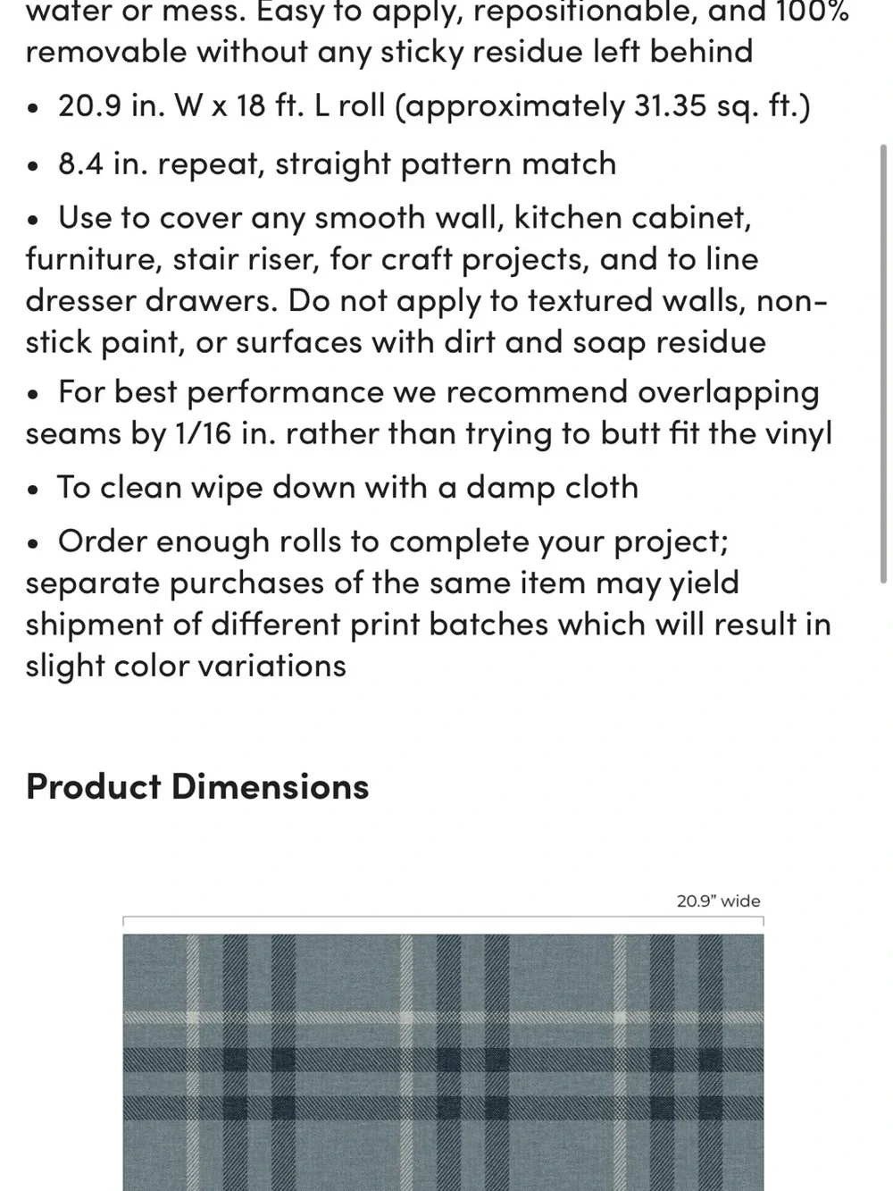 Gracie Oaks Linen & Ebony Plaid Peel-and-Stick Wallpaper